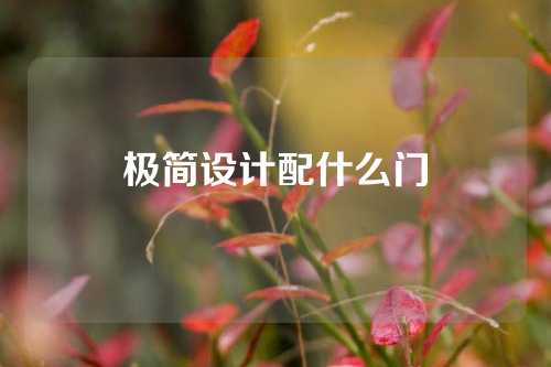 极简设计配什么门