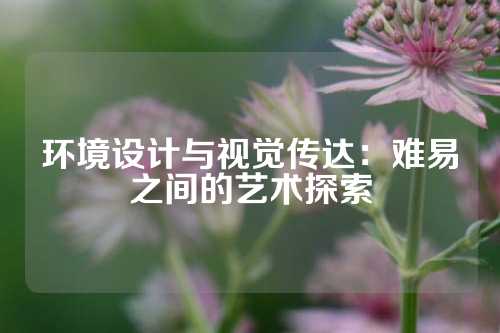 环境设计与视觉传达：难易之间的艺术探索