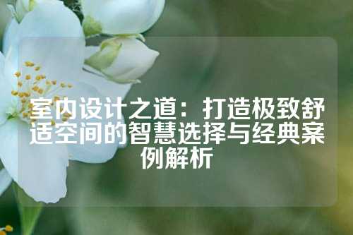 室内设计之道：打造极致舒适空间的智慧选择与经典案例解析