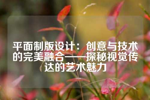 平面制版设计:创意与技术的完美融合——探秘视觉传达的艺术魅力